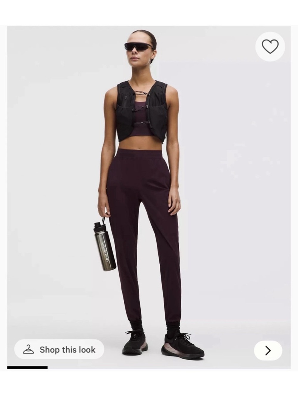 Lululemon “black plum” Adapted State Jogger